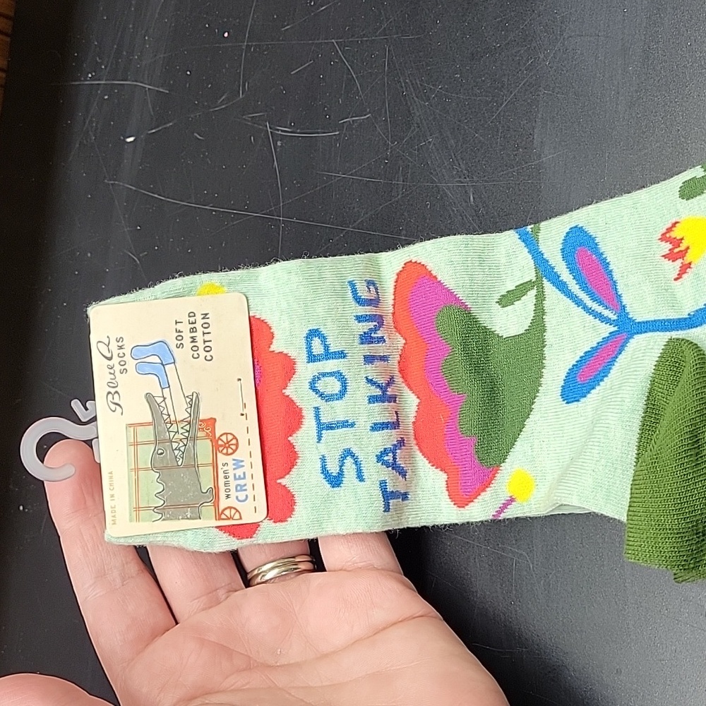 Blue Q socks woman crew size 5-10 - Picture 2 of 2